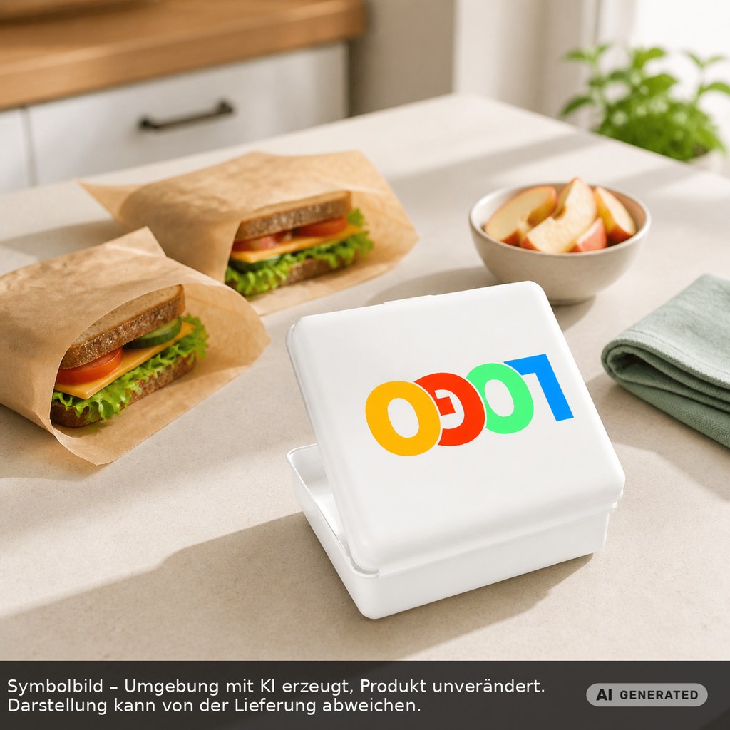 Brotdose, groß als Werbeartikel mit Logo bedrucken