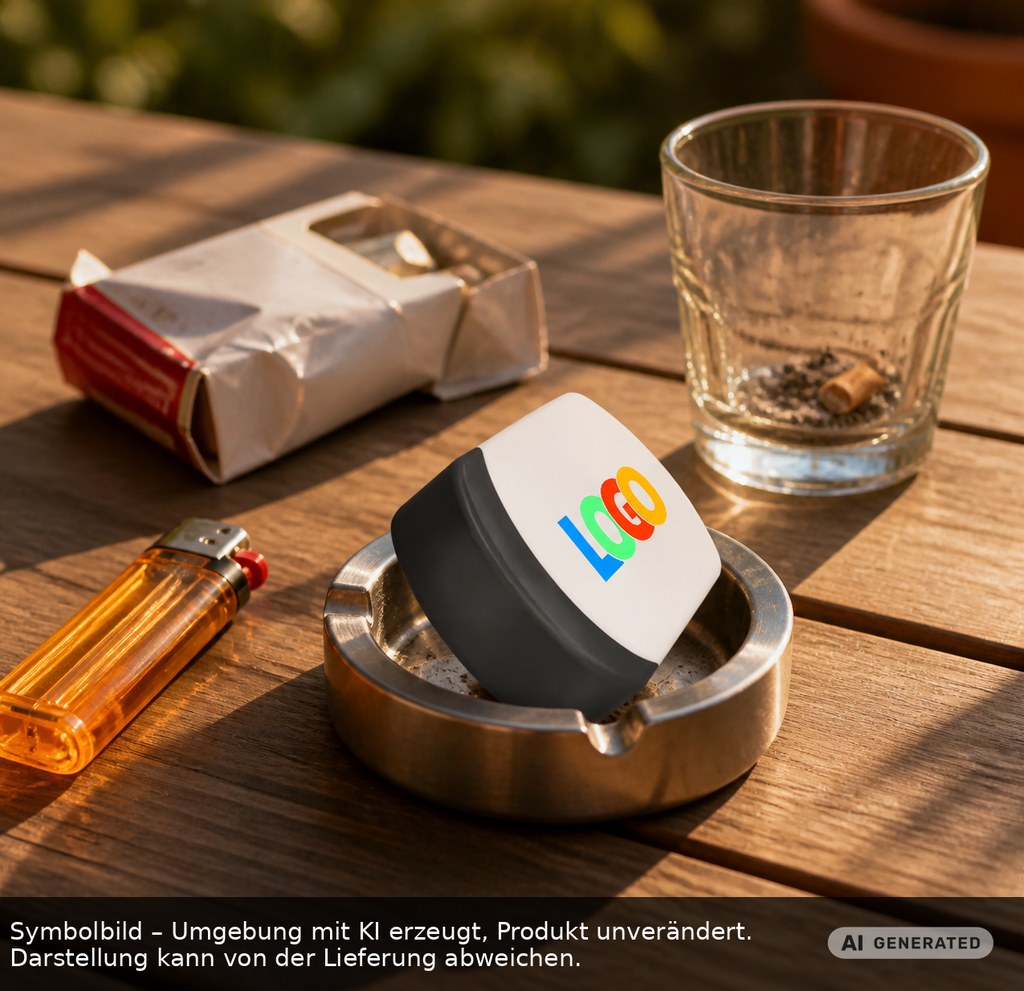 Taschen-Aschenbecher als Werbeartikel mit Logo bedrucken