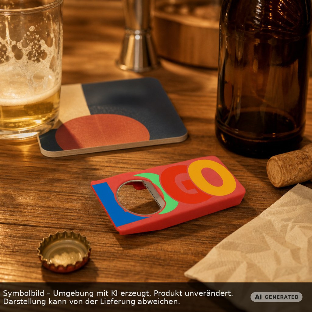 Flaschenöffner mit Verschluss "Alpha" EXPRESSDRUCK als Werbeartikel mit Logo bedrucken