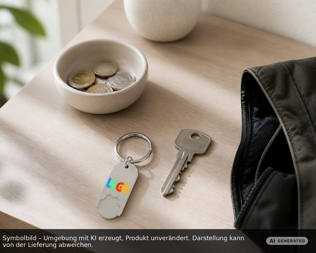 Chiphalter mit 1€-Chip "Alpha" - EXPRESSDRUCK als Werbeartikel mit Logo bedrucken