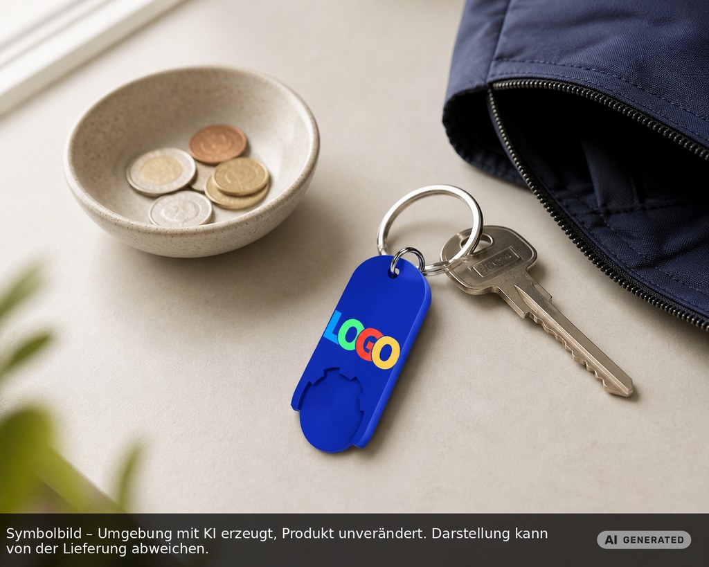 Chiphalter mit 1€-Chip "Alpha" - EXPRESSDRUCK als Werbeartikel mit Logo bedrucken